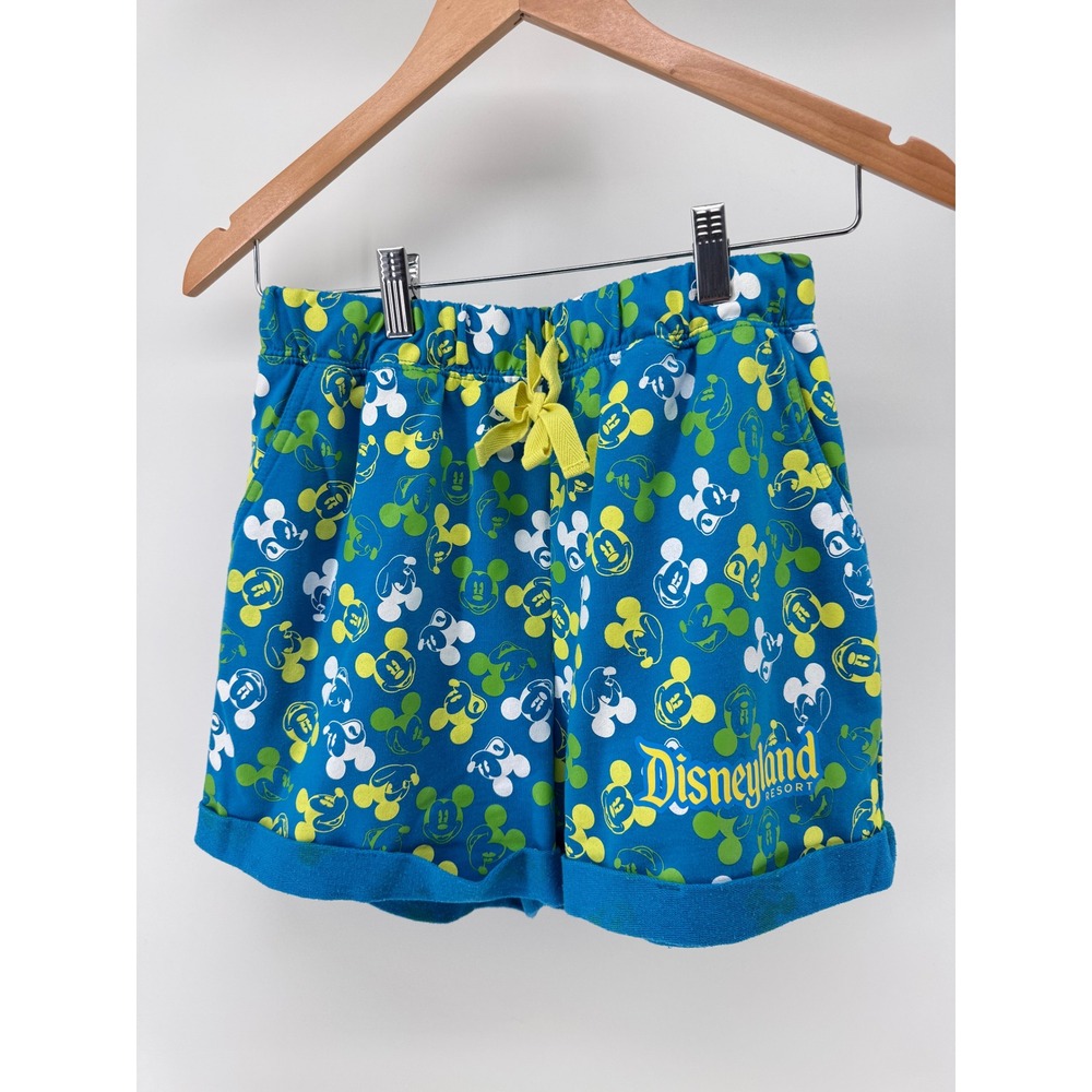 Disneyland Resort Lounge Shorts Womens Small Blue Mickey Mouse Pajama